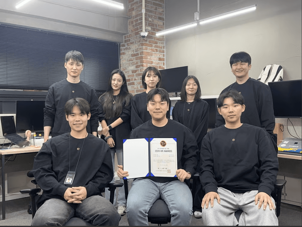 2024 4IR 어워즈 AI 부문 대상을 수상한 브이몬스터 팀